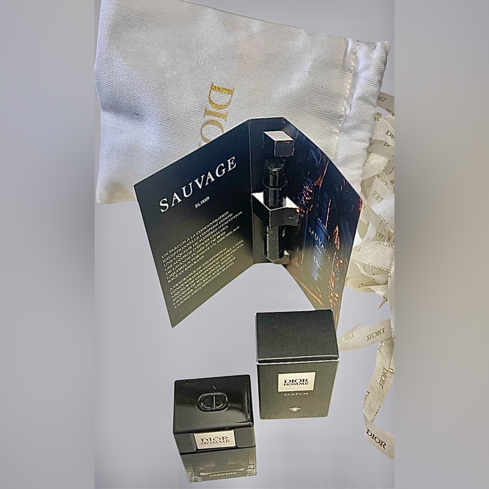 Mens Dior Homme Parfum Tr Mini NIB/Sauvage Sam Sz & Dust Bag - Picture 4 of 15